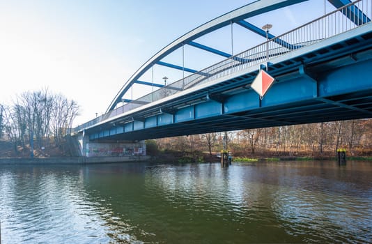 Bridge over the River Spree at Fuerstenwalde, Brandenburg