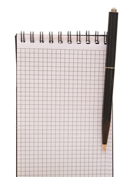 spiral notebook with pen