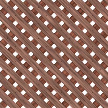Seamless high quality high resolution wooden lattice on white background