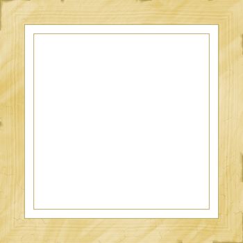 Square high quality high resolution plain wooden frame