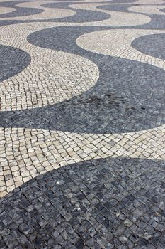 Detail of the portuguese pavement