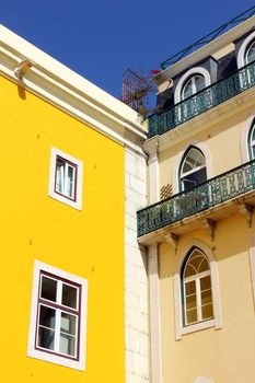 Detail of an old building at Lisbon, Portugal