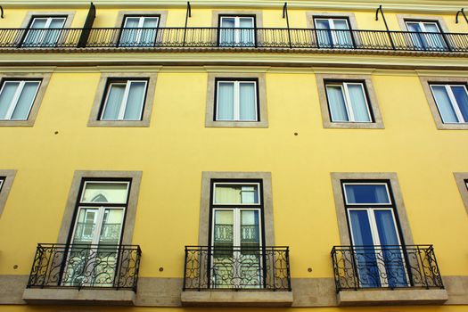 Detail of an old building at Lisbon, Portugal