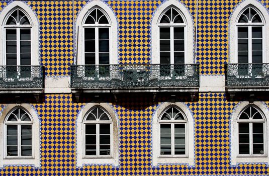 Detail of an old building at Lisbon, Portugal