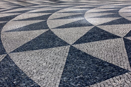 Detail of the famous portuguese pavement