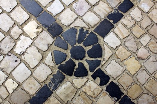 Detail of the famous portuguese pavement