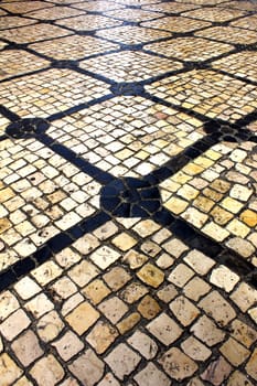 Detail of the famous portuguese pavement