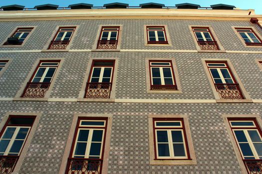 Detail of an old building at Lisbon, Portugal