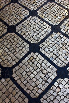 Detail of the famous portuguese pavement