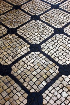 Detail of the famous portuguese pavement