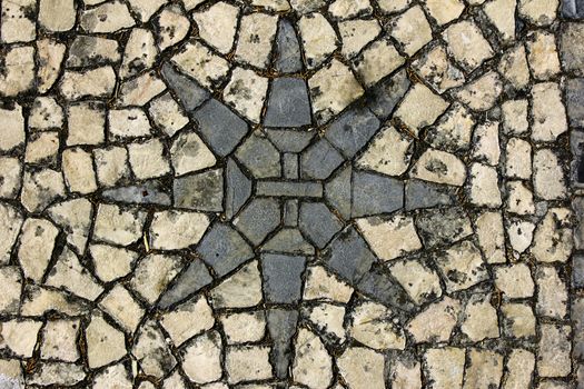 Detail of the famous portuguese pavement