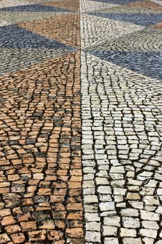 Detail of the famous portuguese pavement