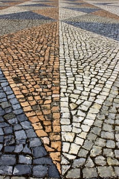 Detail of the famous portuguese pavement