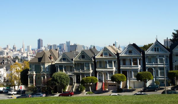 The Painted Ladies of Alamo Square in San Francisco, United-States