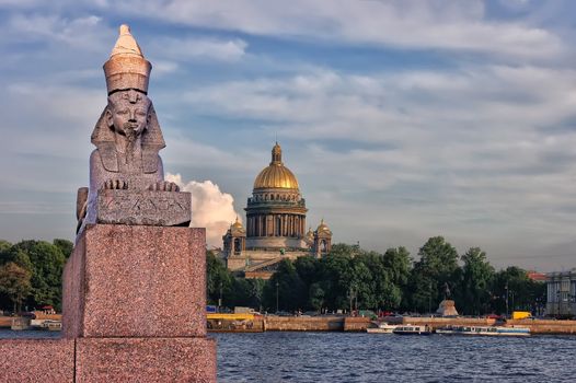 Egyptian Sphinx. St Petersburg, Russia.