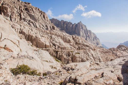 Mount Whitney Trail is a trail that climbs Mount Whitney. It starts at Whitney Portal, 13 miles (21 km) west of the town of Lone Pine, California.