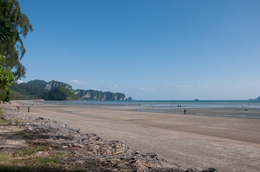 Nang Bay beach sea and nature landscape in krabi, thailand