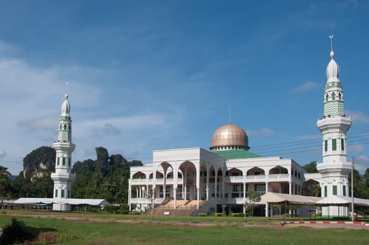 Central Mosque (Masjid) of Krabi Province, Thailand