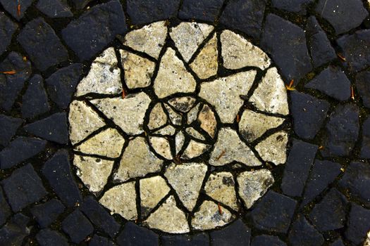 Detail of the famous portuguese pavement