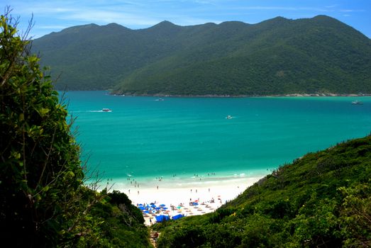 Crystalline clear waters in Arraial do Cabo, Rio de Janeiro, Brazil 