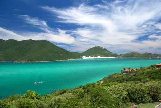 Crystalline clear waters in Arraial do Cabo, Rio de Janeiro, Brazil 
