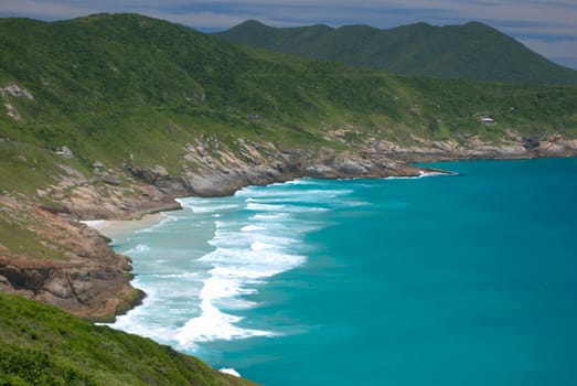 Crystalline clear waters in Arraial do Cabo, Rio de Janeiro, Brazil 