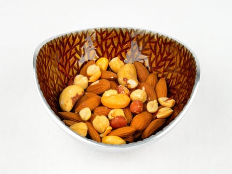 A bowl of mixed assortment of nuts