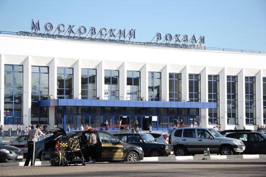 Moskovsky Railway Station in Nizhny Novgorod, Russia