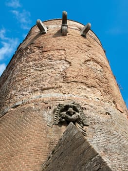 walls of fortress in Siena Italy