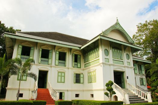 Thai house traditional style in Phrae, Thailand