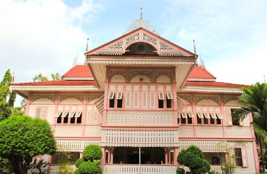 Thai house traditional style (Vongburi House) in Phrae, Thailand