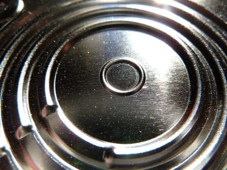 dusty shiny circle closeup as a background