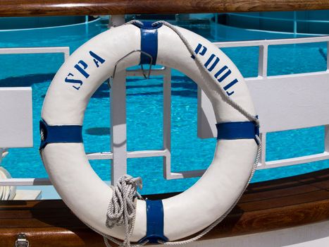 OLseafe belt on the cruise ship pool