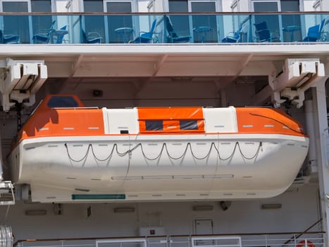 life boat on the big cruise ship