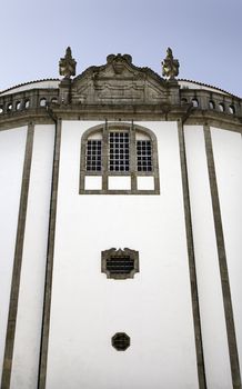 Facade of a monument, Oporto, detail of an old building in Portugal