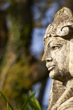 Statue in the historic garden at Kings Walden Garden Manor in Limpopo, South Africa