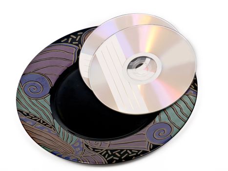 two cd-rom ready for eat, right now