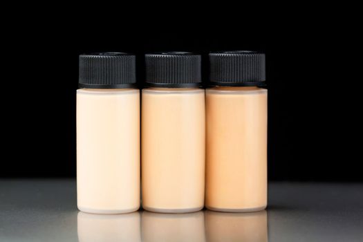 Sample of a foundation bottle for make up 