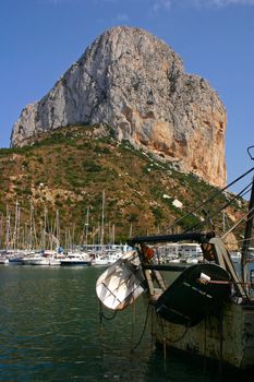 The famous rock penon de ifach in Calpe - Costa Blanca