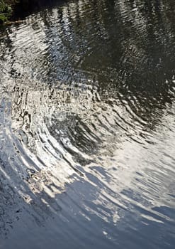 Reflection of the sky in the water