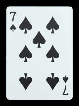 Playing cards - Seven of spades