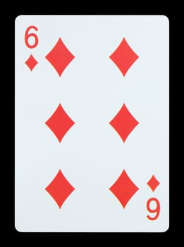 Playing cards - Six of diamonds