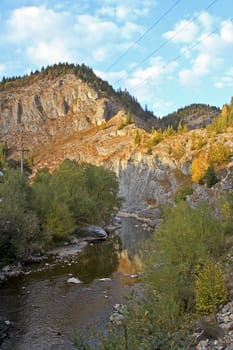 View of the lime stone rocks of Trascau Mountains