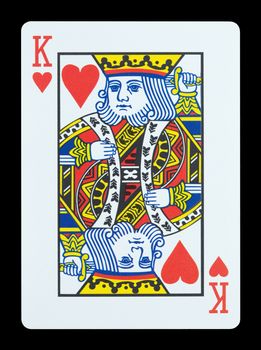 Playing cards - King of hearts