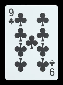 Playing cards - Nine of clubs