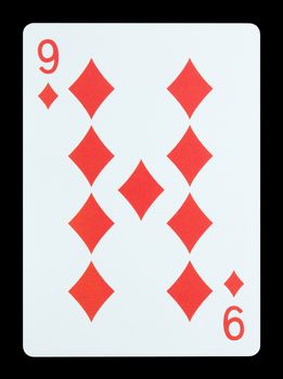 Playing cards - Nine of diamonds