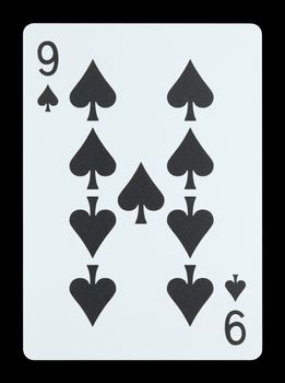 Playing cards - Nine of spades