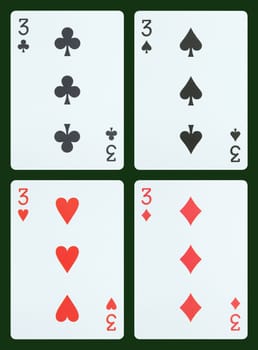 Playing cards - Three