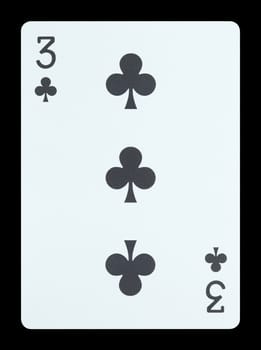 Playing cards - Three of clubs