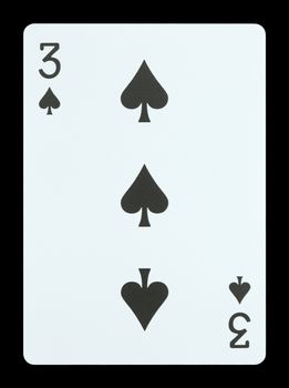 Playing cards - Three of spades